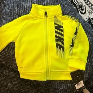 Nike Neon Yellow Zip Up